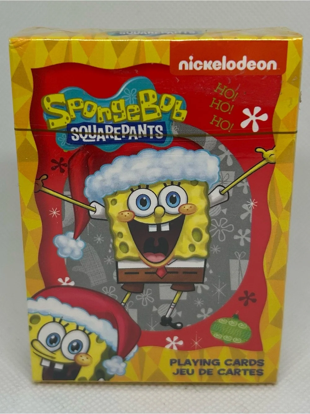Nickelodeon SpongeBob Christmas Playing Cards - Yellow Red Green